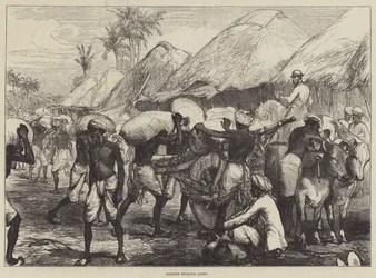 Beladung von Ochsenkarren